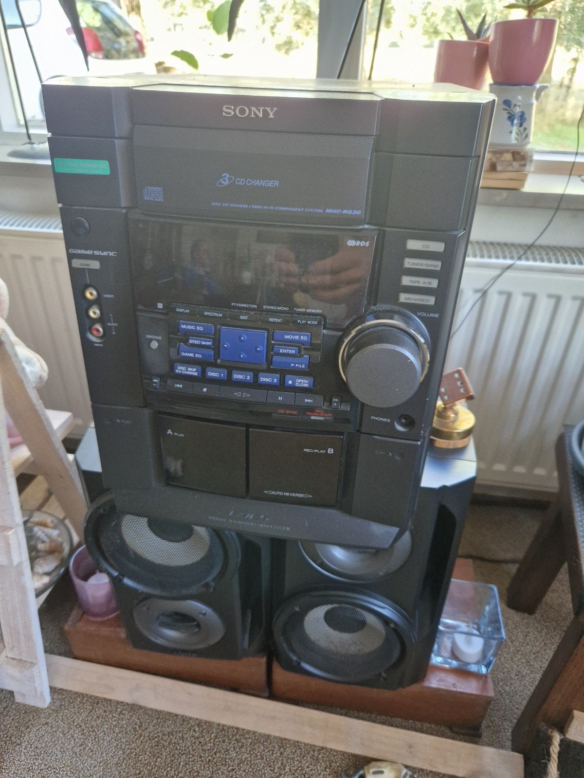 stereo set, Ophalen