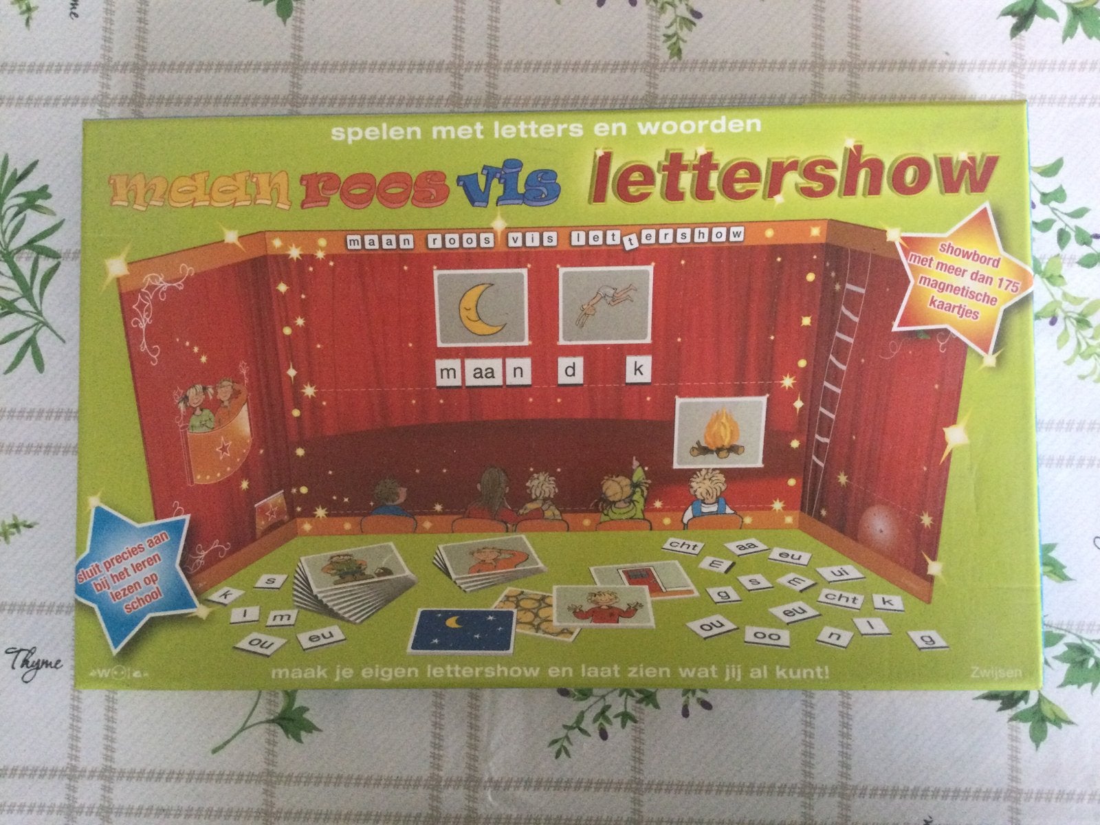 Maan roos vis lettershow, Ophalen of Verzenden
