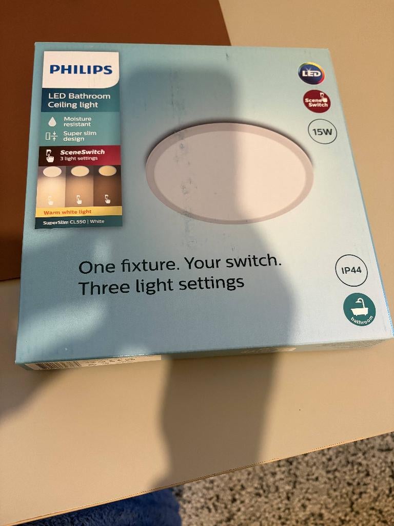 Philips badkamer verlichting plafondlamp, Ophalen of Verzenden, Nieuw