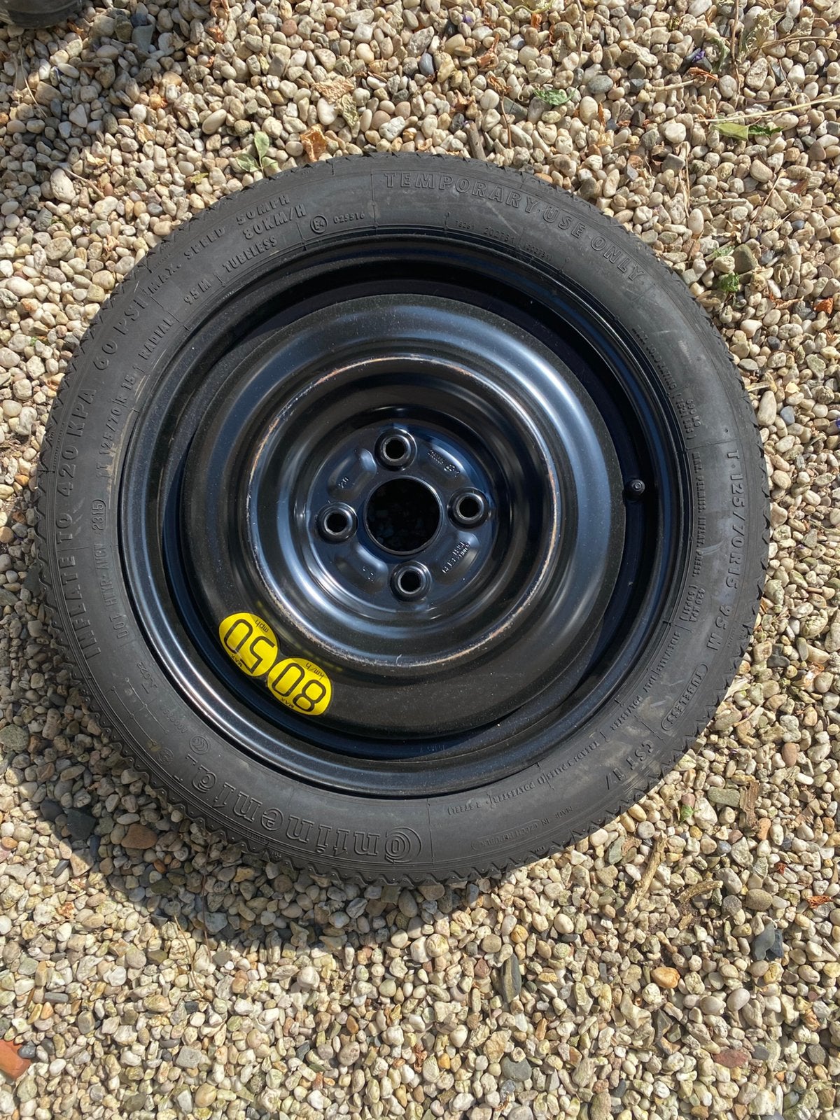 Thuiskomer, maat 125/70 R15, Ophalen, Nieuw