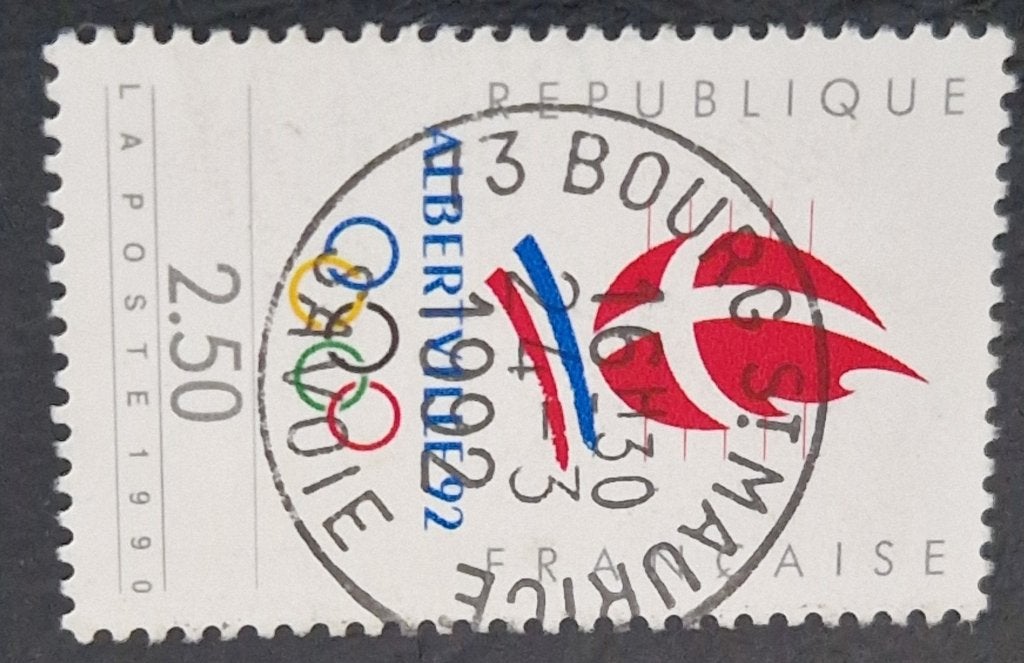 Frankrijk 1990 - Yvert 2632 - Olympische spelen, Ophalen of Verzenden, Gestempeld