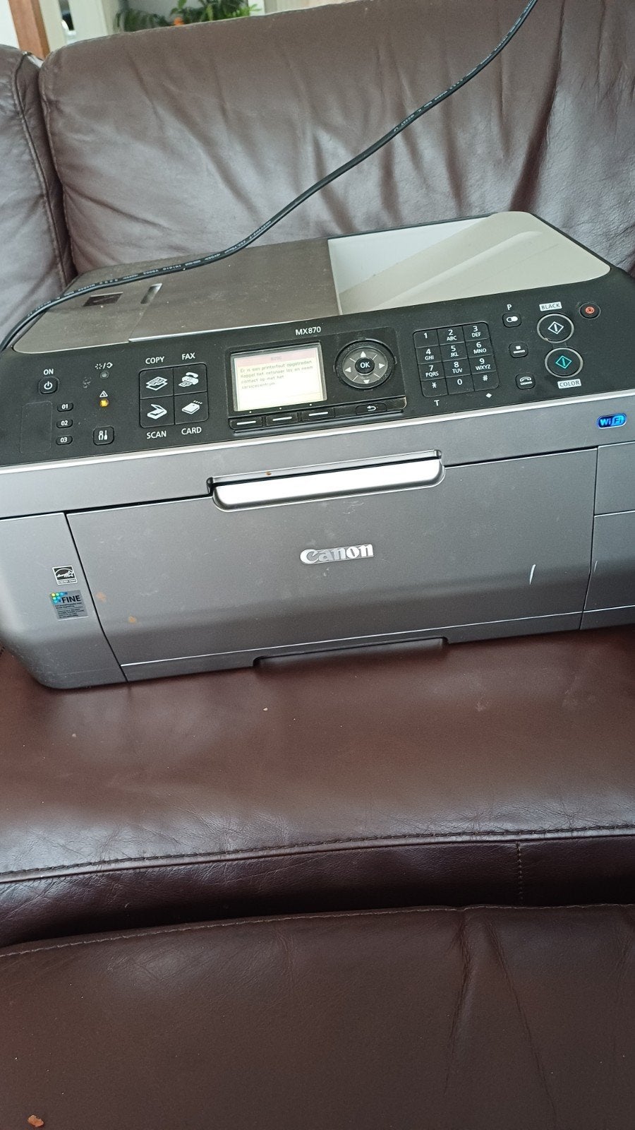 Canon MX870 All-in-One printer met defect, Computers en Software, Printers, Canon, Inkjetprinter, All-in-one, Draadloos