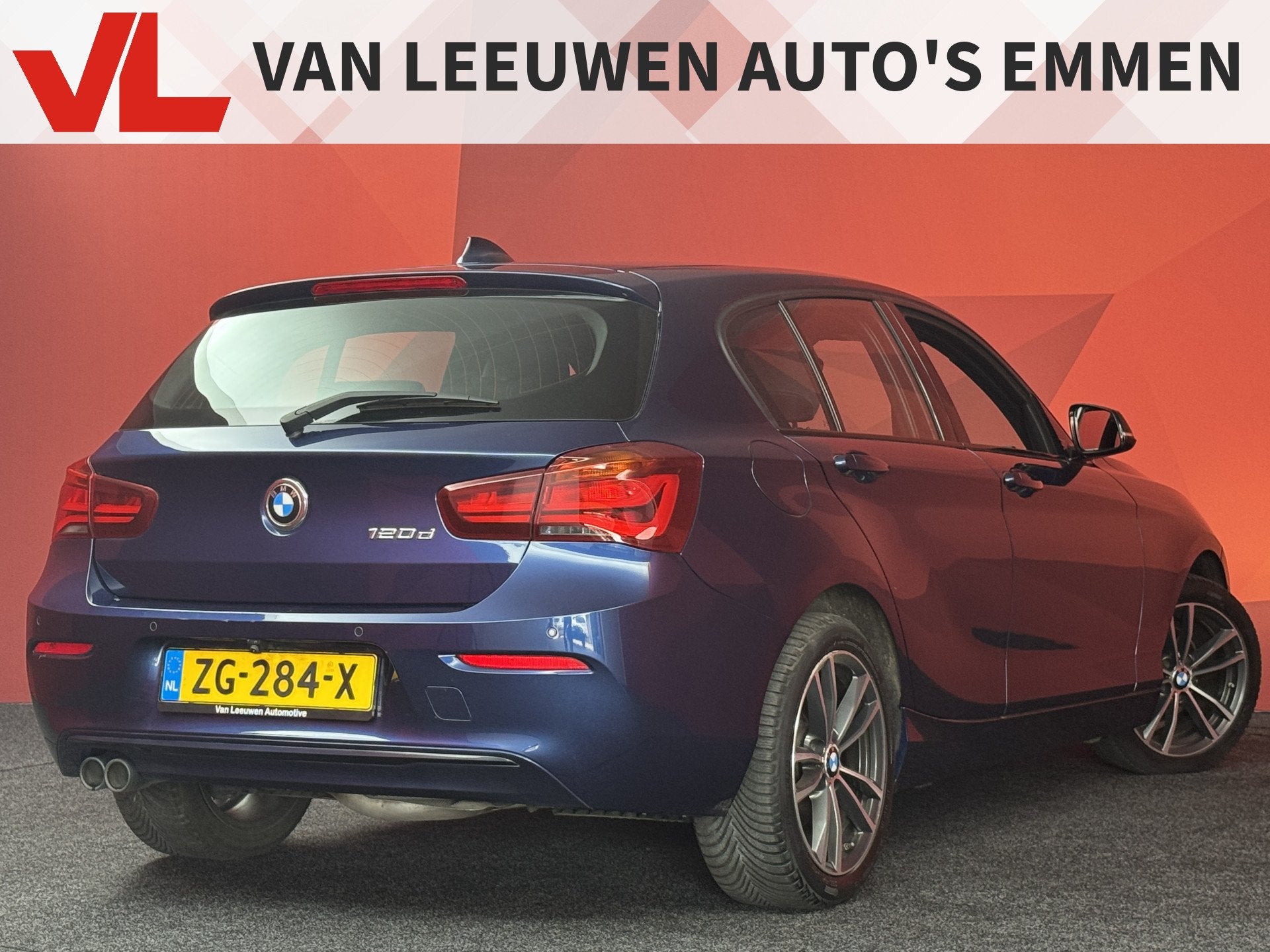 BMW 1-serie 120d Sport Line Edition M-Pakket | Automaat | Tr, Auto's, BMW, Blauw, Origineel Nederlands, Bedrijf, Diesel