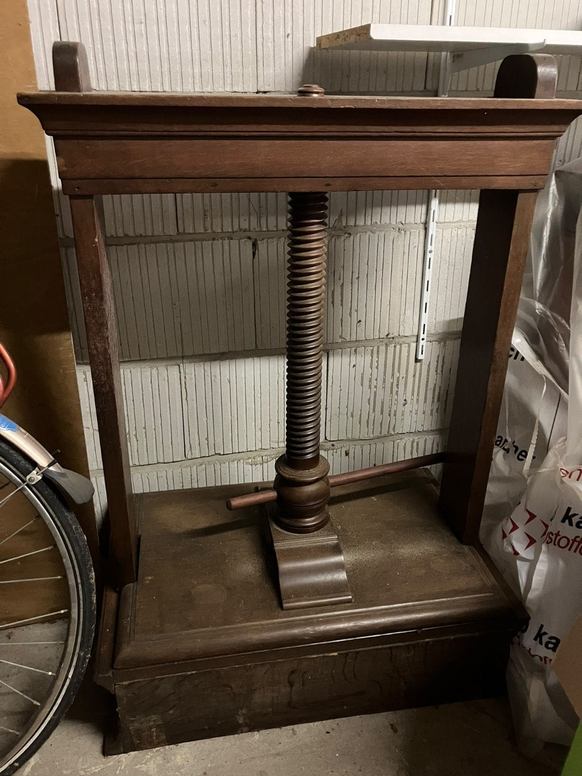 Antieke Boekenpers ophalen zdam - Groot Formaat (110x75x50cm, Ophalen of Verzenden