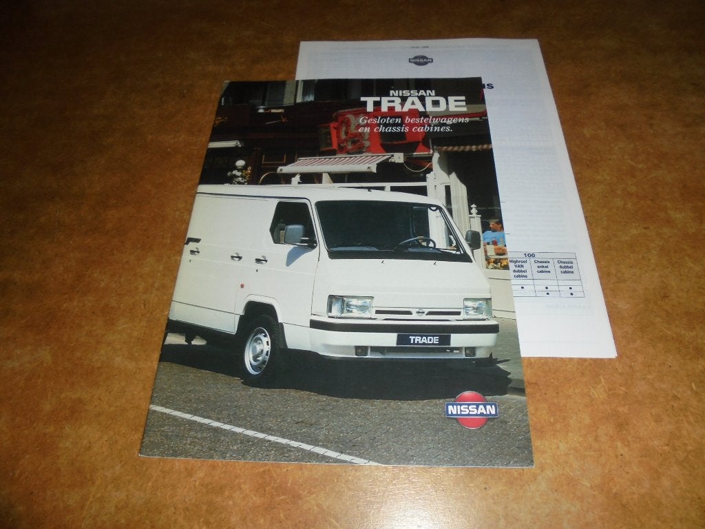 brochure Nissan Trade  1998, Ophalen of Verzenden, Nieuw, Nissan