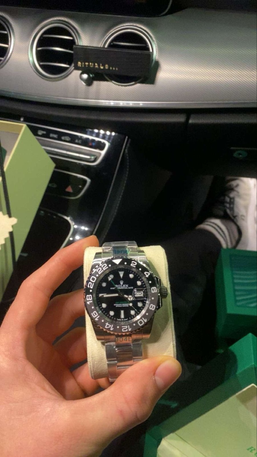 Rolex GMT-Master II 'Bruce Wayne' - Nieuw in doos, Sieraden, Tassen en Uiterlijk, Ophalen of Verzenden, Staal, Polshorloge