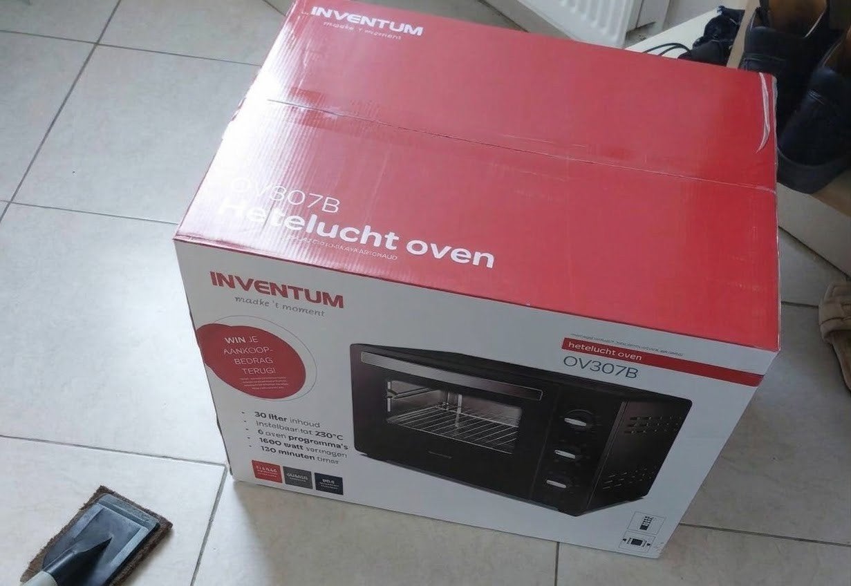 Inventum heteluchtoven OV307B – Nieuw en ongeopend, Witgoed en Apparatuur, Ophalen, Nieuw, Oven