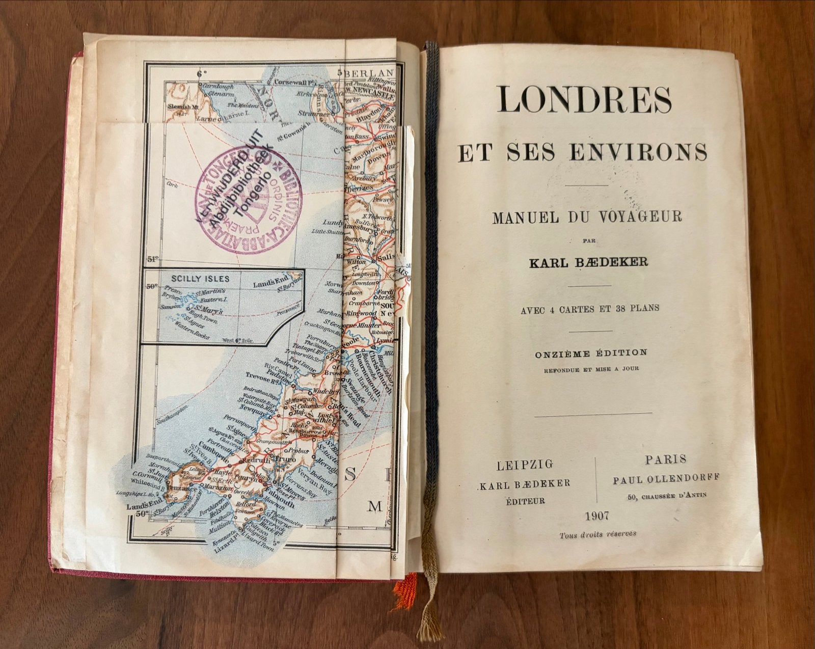 Baedeker Londres et ses Environs 1907 - Zeldzame Reisgids, Europa, Ophalen of Verzenden, Reisgids of -boek, Gelezen