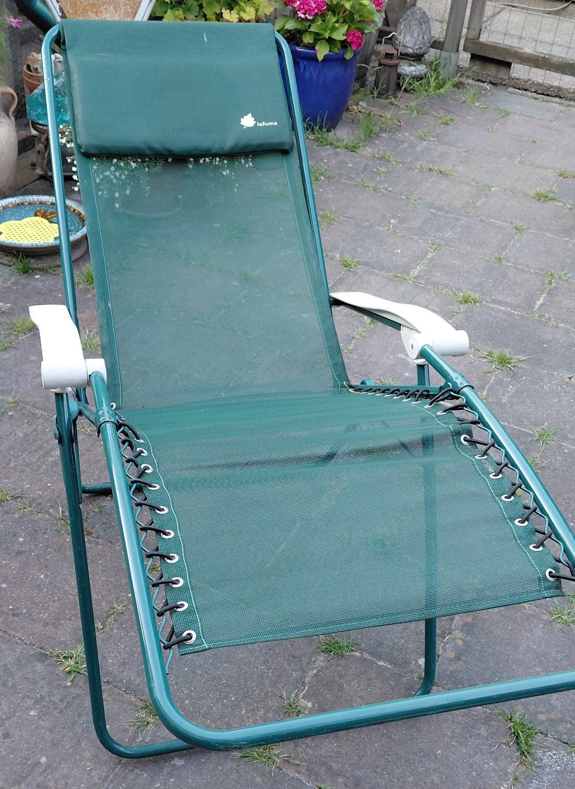 GRATIS ophalen Relax Tuinstoel, Ophalen, Gebruikt, Aluminium