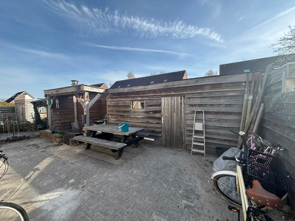 Overkapping met schuur, Tuin en Terras, Ophalen of Verzenden, Gebruikt