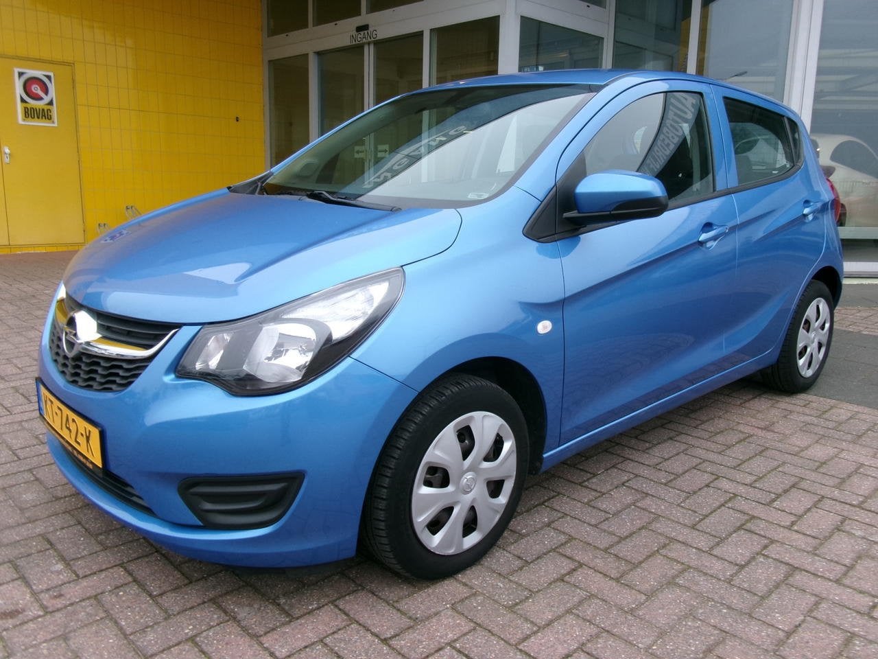 Opel KARL 1.0 ECOTEC AIRCO, CRUISE-CONTR., BLUETOOTH, Auto's, Voorwielaandrijving, 839 kg, Stof, Gebruikt
