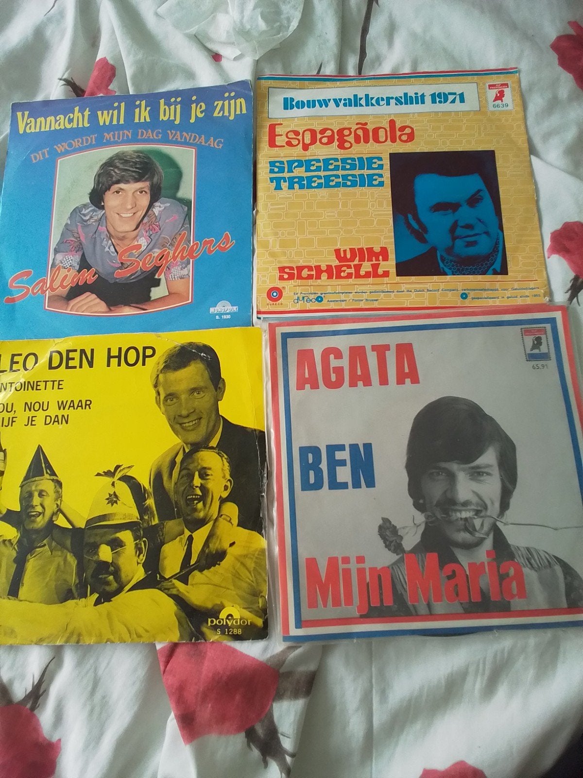 4  singles ,, Gebruikt, 7 inch, Ophalen of Verzenden, Overige typen
