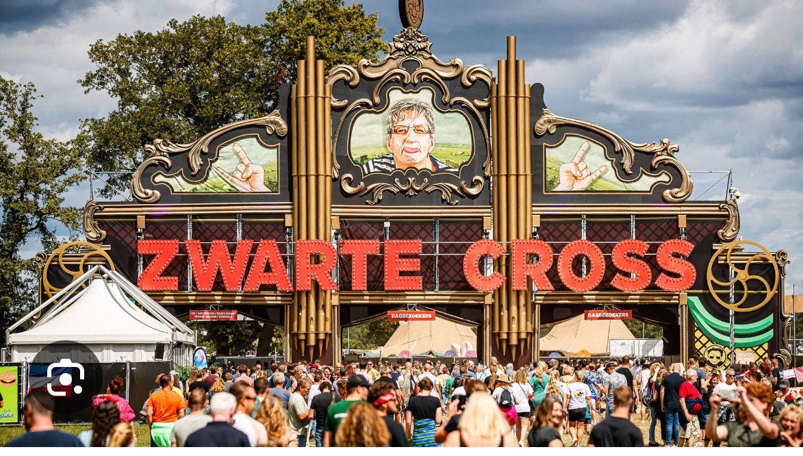 Zondag kaart zwarte cross, Tickets en Kaartjes, Eén persoon, Ticket of Toegangskaart