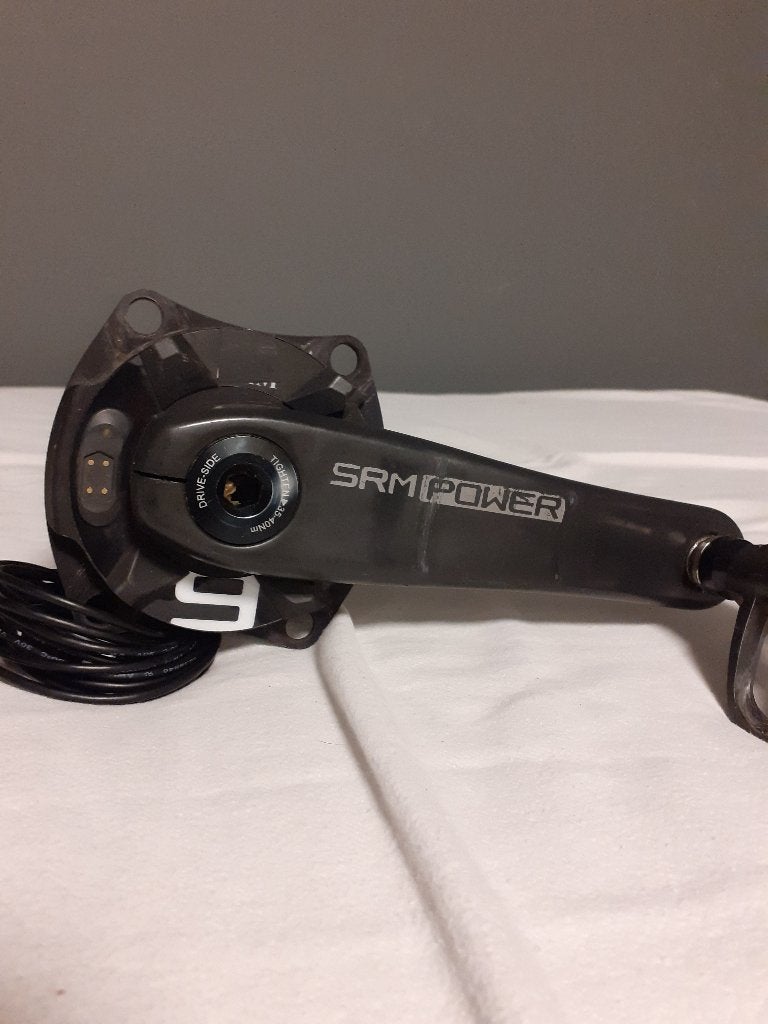 SRM PM 9 vermogensmeter 165mm, Ophalen of Verzenden, Gebruikt, Crankstel of Pedalen, SRM