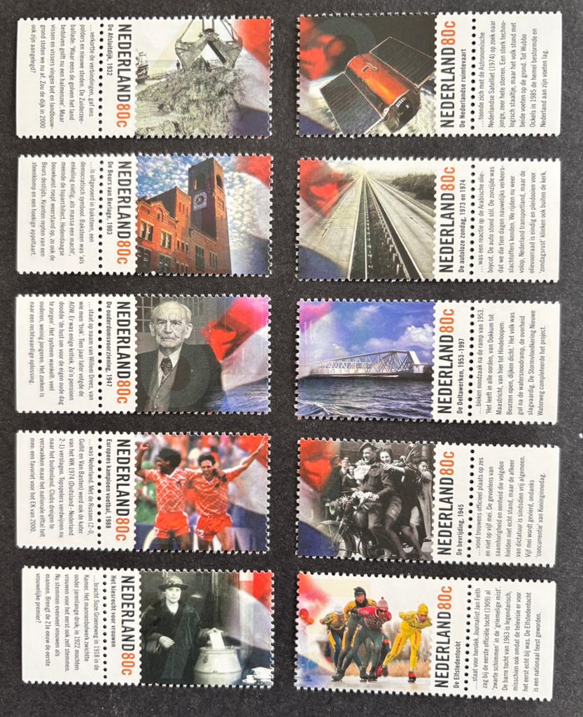 Nvph 1842-1835 postfris met tab, Postzegels en Munten, Postzegels | Nederland, Ophalen of Verzenden, Na 1940, Postfris