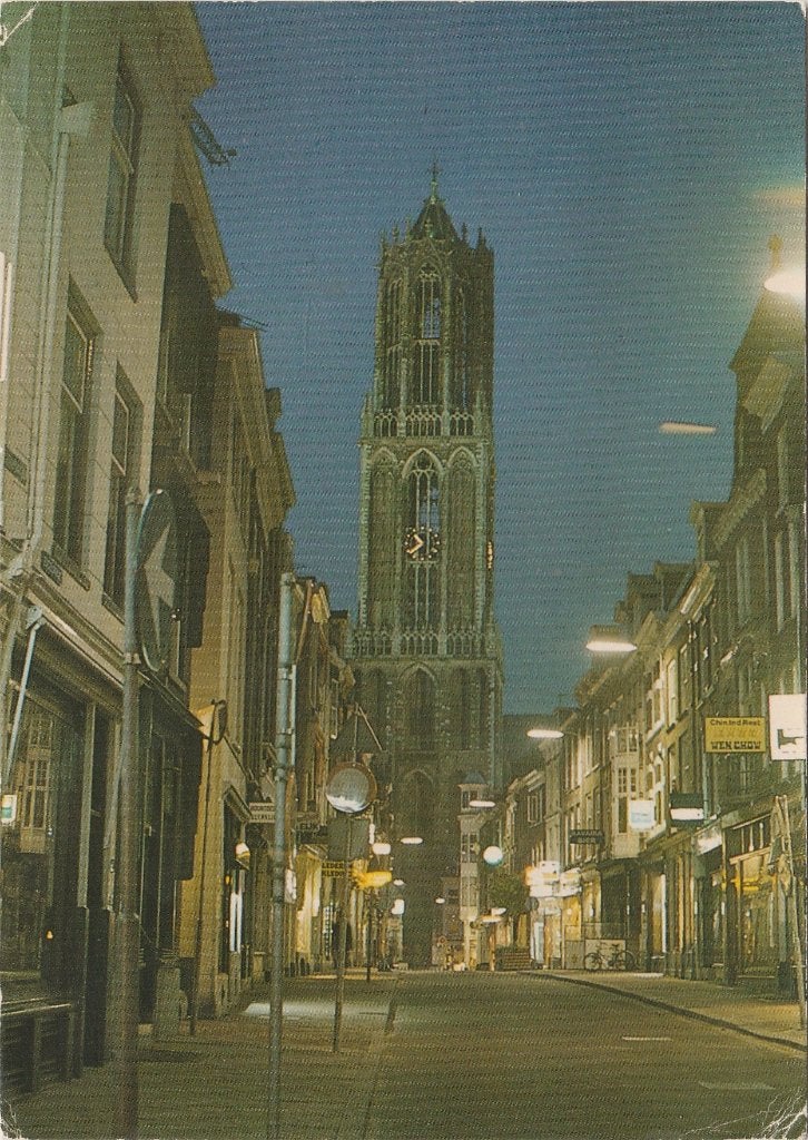 UTRECHT Domtoren Avond, Verzenden, 1980 tot heden, Gelopen, Utrecht
