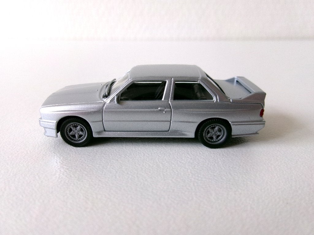 BMW M3 E30 zilvergrijs 1:87 / H0 Herpa (geen ovp), Ophalen of Verzenden, Gebruikt, Auto, Herpa
