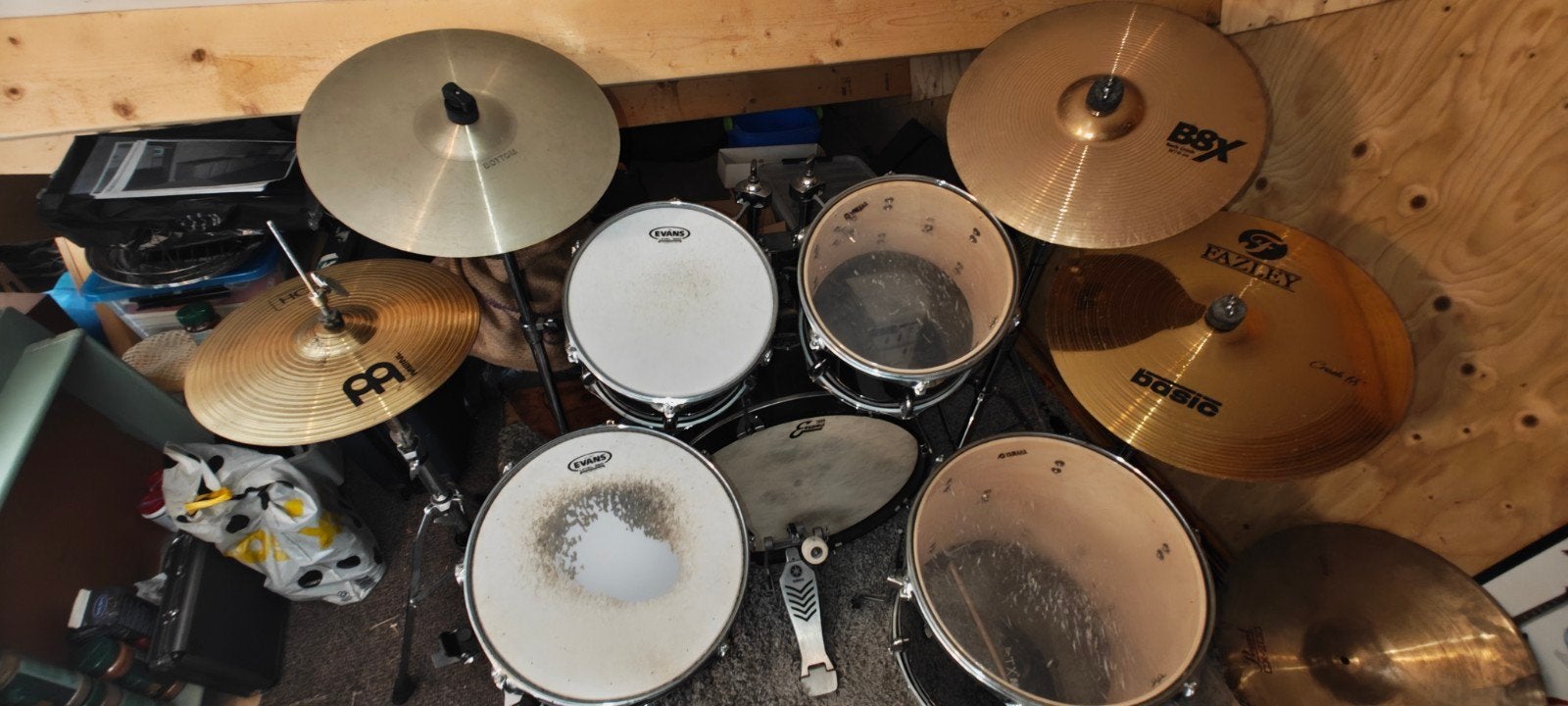 Yamaha Gigmaker Kit, compleet drumstel met bekkens en pedaal, Ophalen, Gebruikt, Yamaha