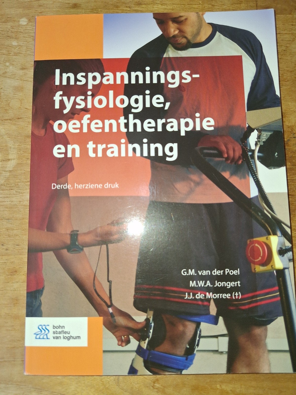 Inspanningsfysiologie, oefentherapie en training, Boeken, Studieboeken en Cursussen, Zo goed als nieuw, G.M. van der Poel, M.W.A. Jongert, J.J. de Morree