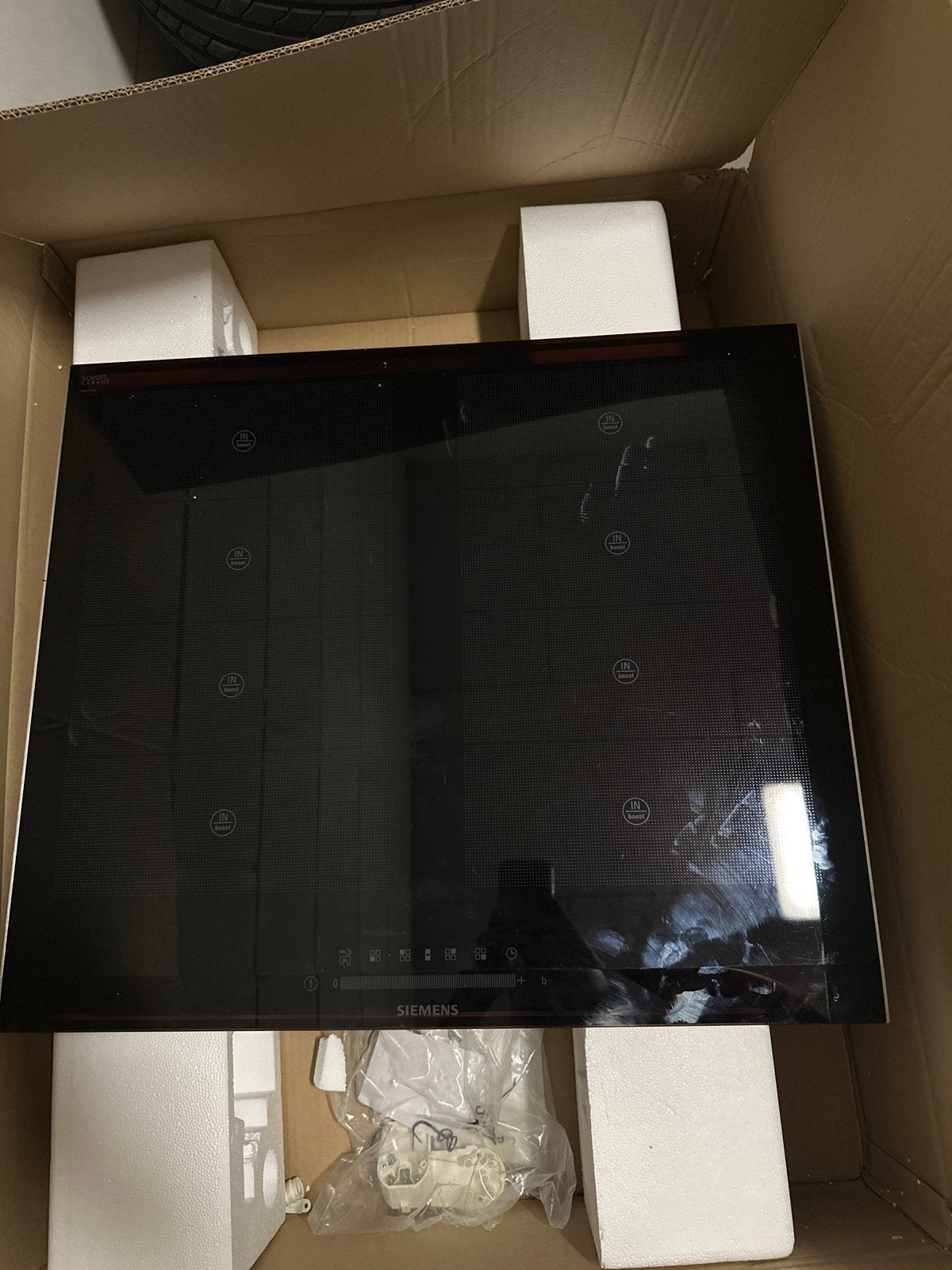 Siemens Inductiekookplaat, Ophalen, 4 kookzones, Zo goed als nieuw, Inbouw