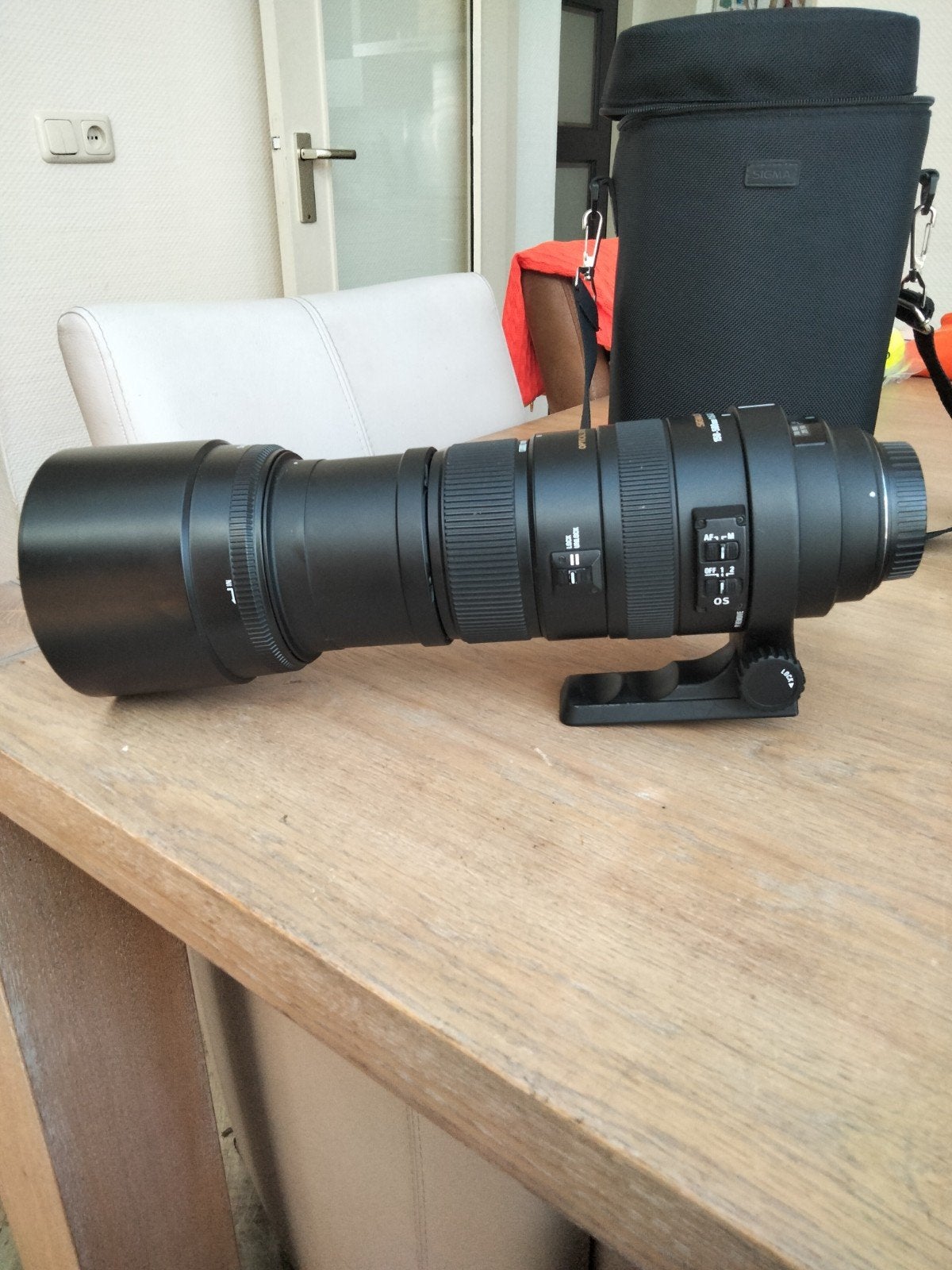 Zoom/ telelens EF 5.6 150-500 mm Sigma DG, Audio, Tv en Foto, Fotografie | Lenzen en Objectieven, Ophalen, Zo goed als nieuw, Telelens