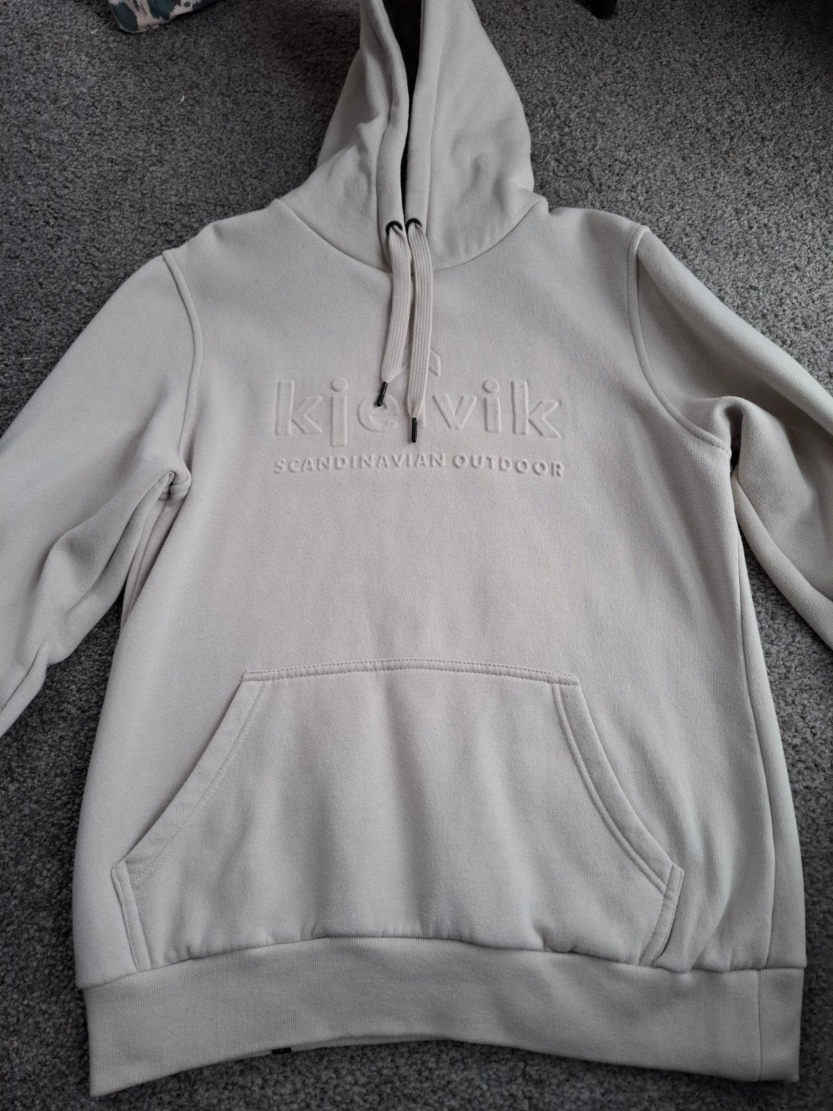 Kjelvik Hoody Maat 44 - Comfortabele Hoodie, Beige, Maat 42/44 (L), Ophalen of Verzenden, Kjelvik
