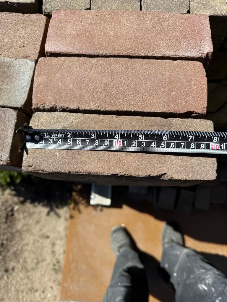 Gebruikte terrastegels/klinkers - 20x10x7, Tuin en Terras, Tegels en Klinkers, Ophalen of Verzenden, Gebruikt, Beton, Klinkers