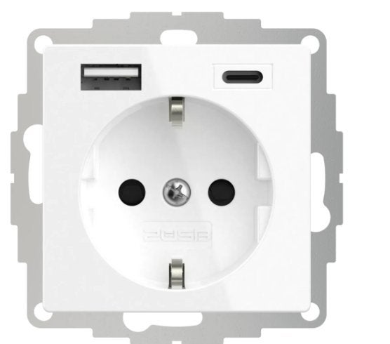 2USB  55x55 InCharge Pro 55 EU 15W 3A (USB A + C), Ophalen, Nieuw, Stopcontact