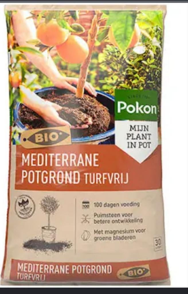 Pokon Mediterrane Potgrond Turfvrij - BIO, Ophalen, Potgrond