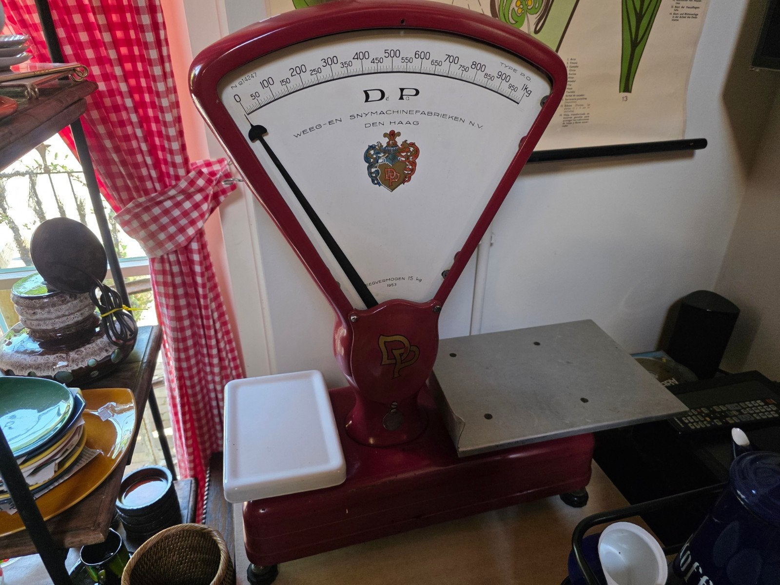 Emaille keuken weegschaal, Ophalen, 1 tot 500 gram, Keukenweegschaal, Minder dan 10 kg
