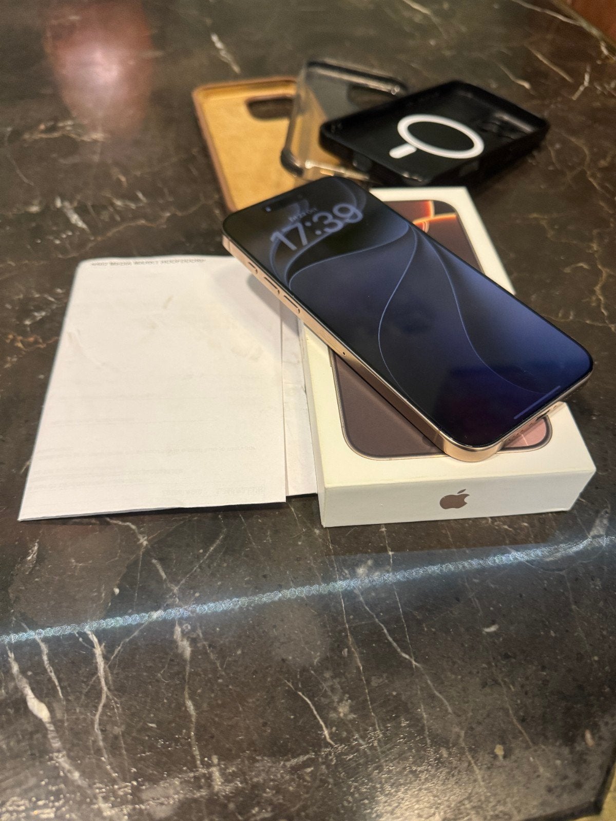 iPhone 16 Pro Max 256GB Desert Titaniun - Full Box as new, Telecommunicatie, 256 GB, 88 %, IPhone 16 Pro Max, Ophalen of Verzenden