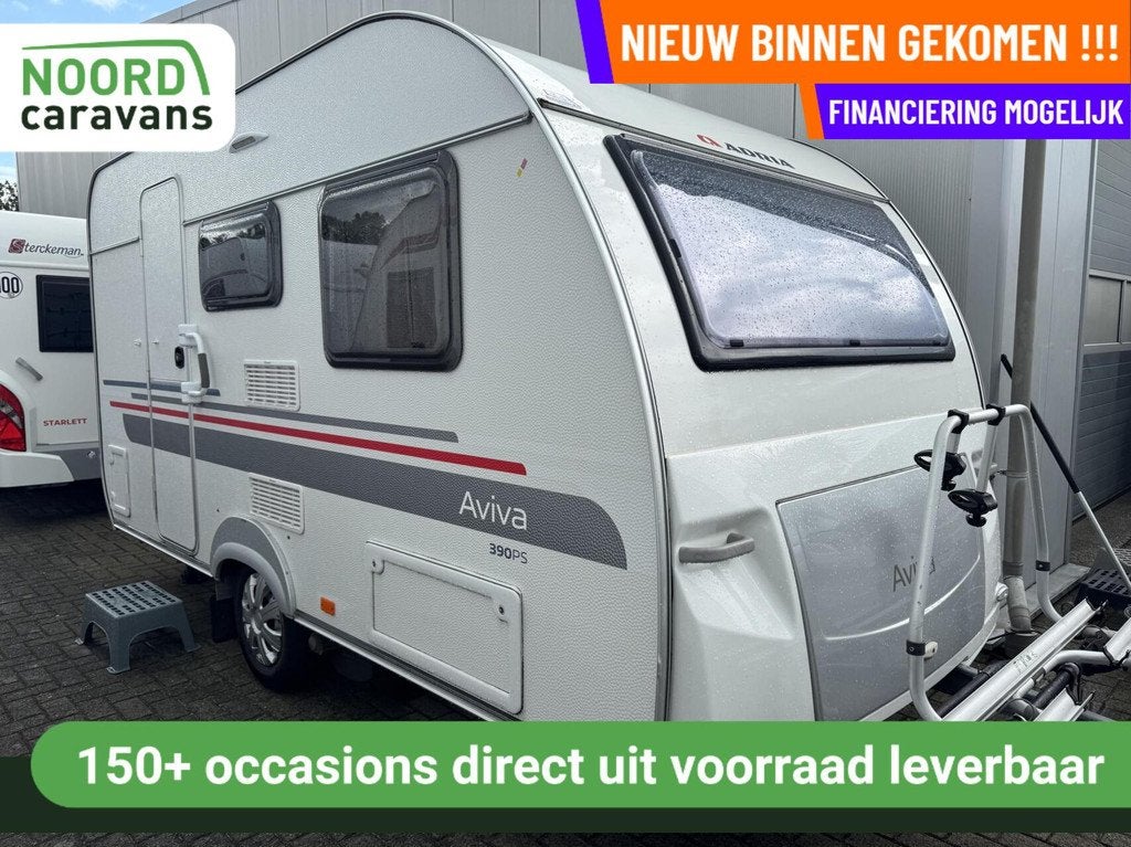 Adria AVIVA 390PS, DWARSBED, TREINZIT, MOVER, VOORTENT, Caravans en Kamperen, Mover, Bedrijf, Treinzit, 750 - 1000 kg
