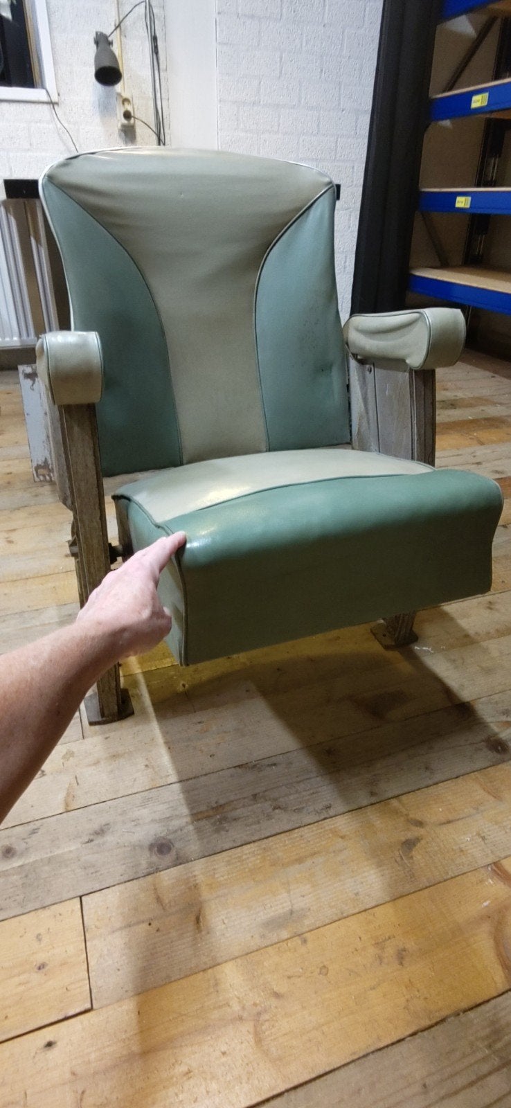 Oude bioscoopstoel, Ophalen, Minder dan 75 cm, Sixties, 50 tot 75 cm