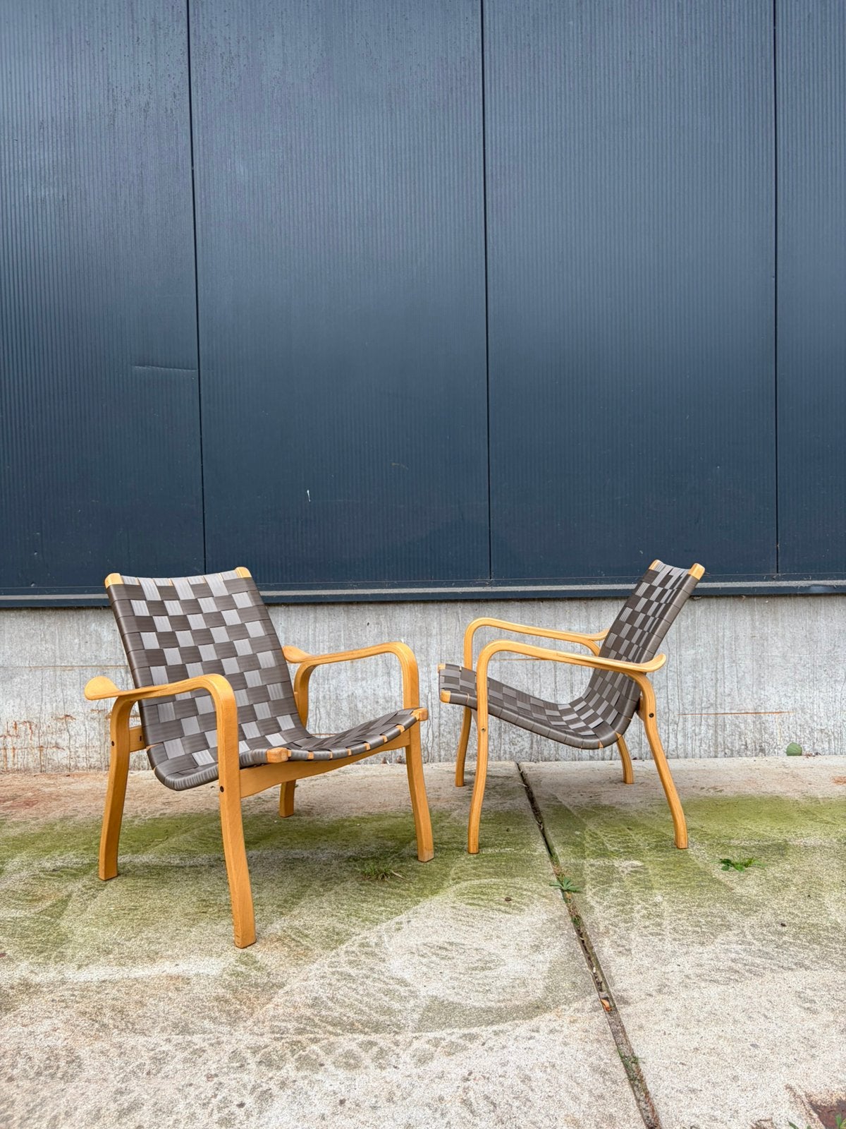 Yngve Ekstrom vintage design fauteuils swedese lamino primo, Ophalen, Gebruikt