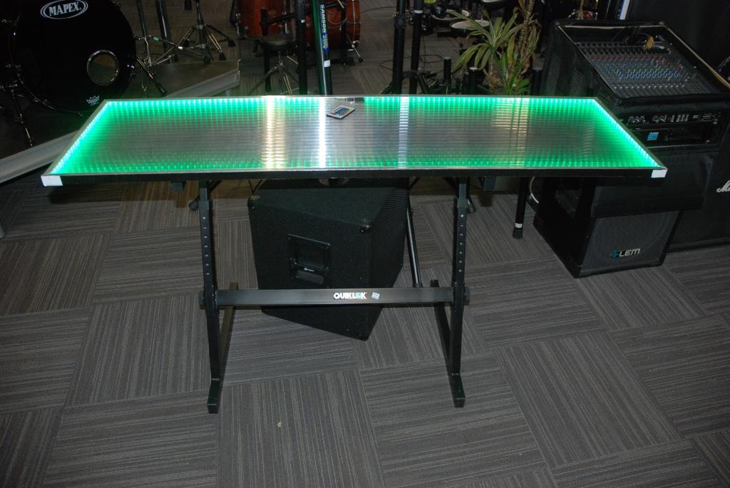 Tafel transparant plexiglas met lampen op quiklok standaard, Ophalen, Gebruikt, ., Overige instrumenten