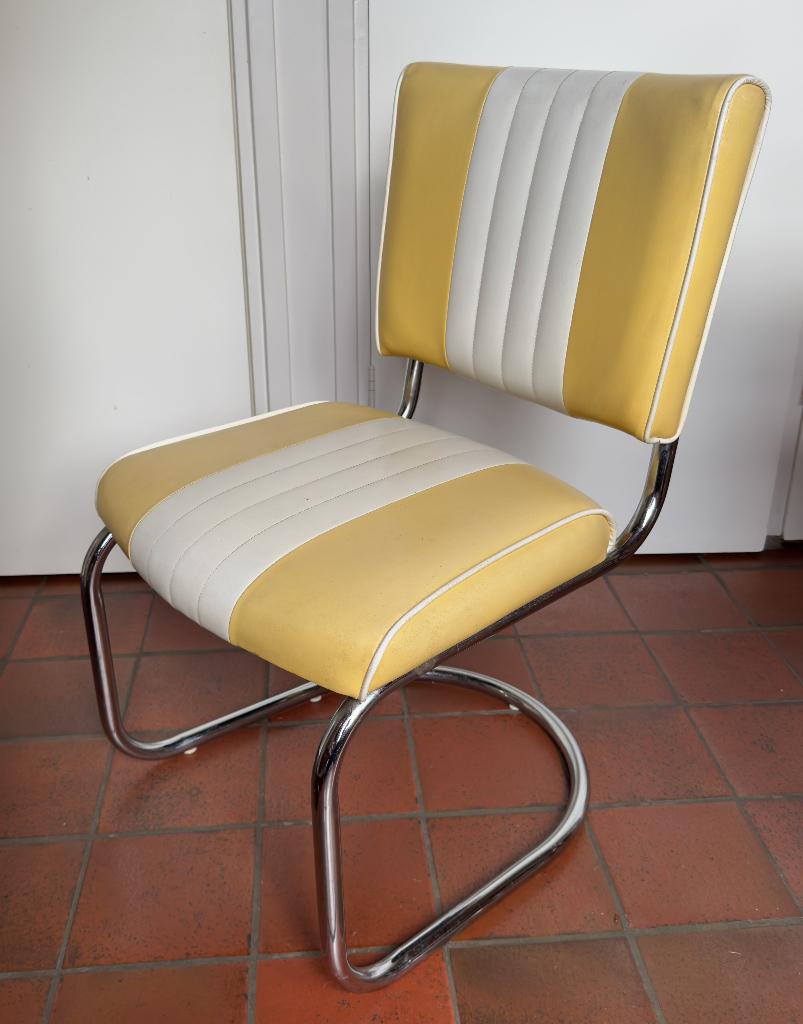 Retro Diner stoelen van Bel Air., Huis en Inrichting, Stoelen, Ophalen, Gebruikt, Overige kleuren, Retro fifties American diner