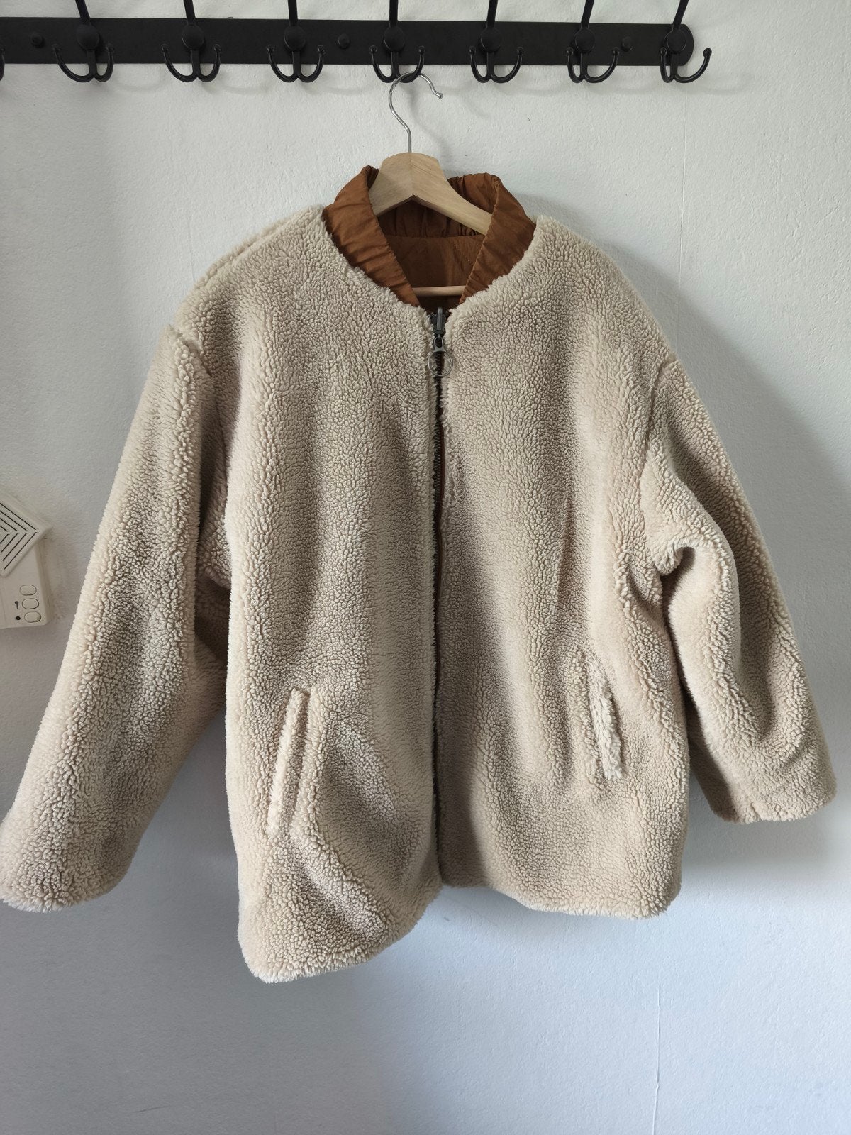 Another-Label Omkeerbaar teddy Jack - Maat L, Another-Label, Bruin, Maat 42/44 (L), Ophalen of Verzenden
