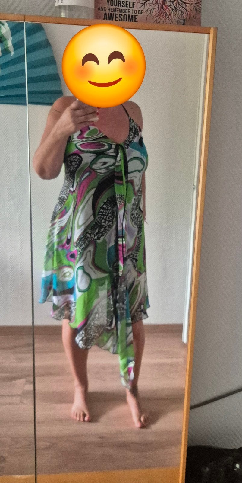 Kleurrijke Spaanse jurk met 38/40, Kleding | Dames, Maat 38/40 (M), Meerkleurig, Ophalen of Verzenden, Gedragen