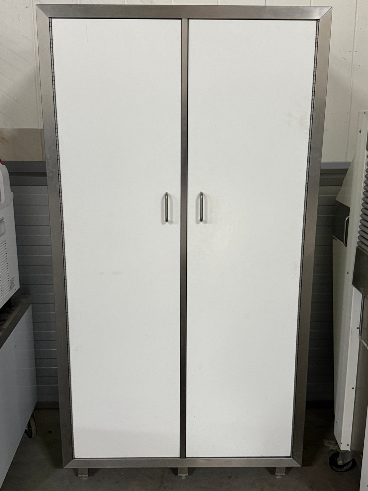 RVS Opbergkast / Voorraadkast 179x95 cm met Legborden, Huis en Inrichting, Kasten | Roldeurkasten en Archiefkasten, Ophalen, Gebruikt