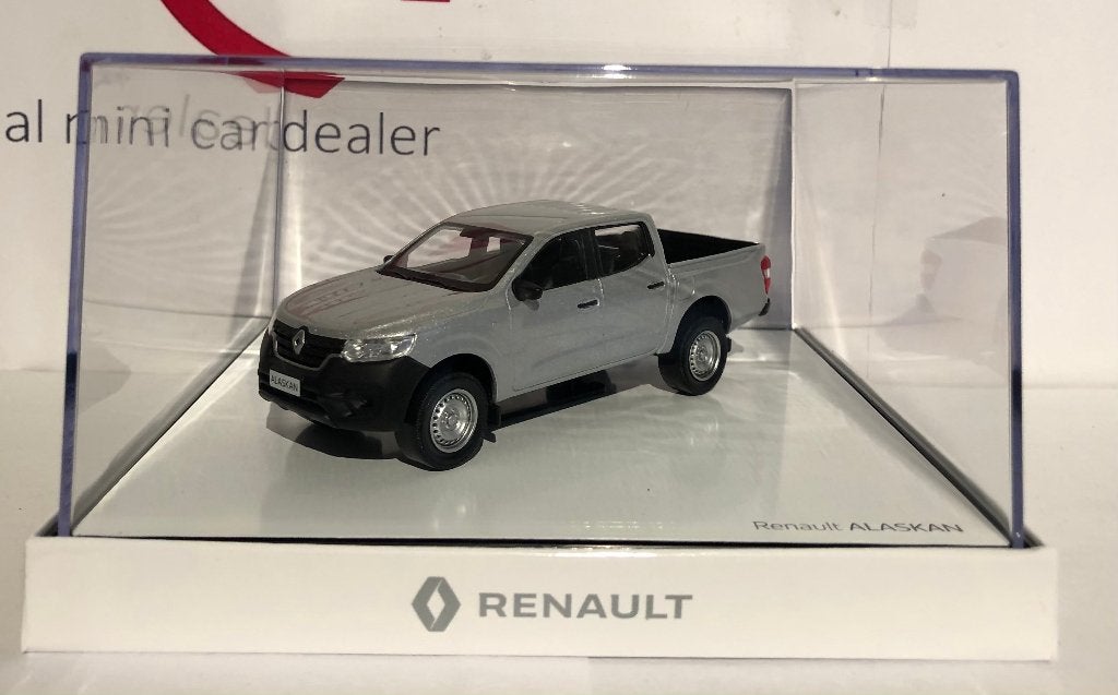 Norev 1:43 Renault Alaskan zilver nieuw in display doosje, Ophalen of Verzenden, Nieuw, Auto, Norev