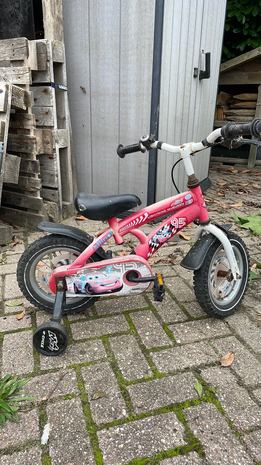 Kinderfietsje opknapper, Ophalen, Terugtraprem, Zijwieltjes, Gebruikt