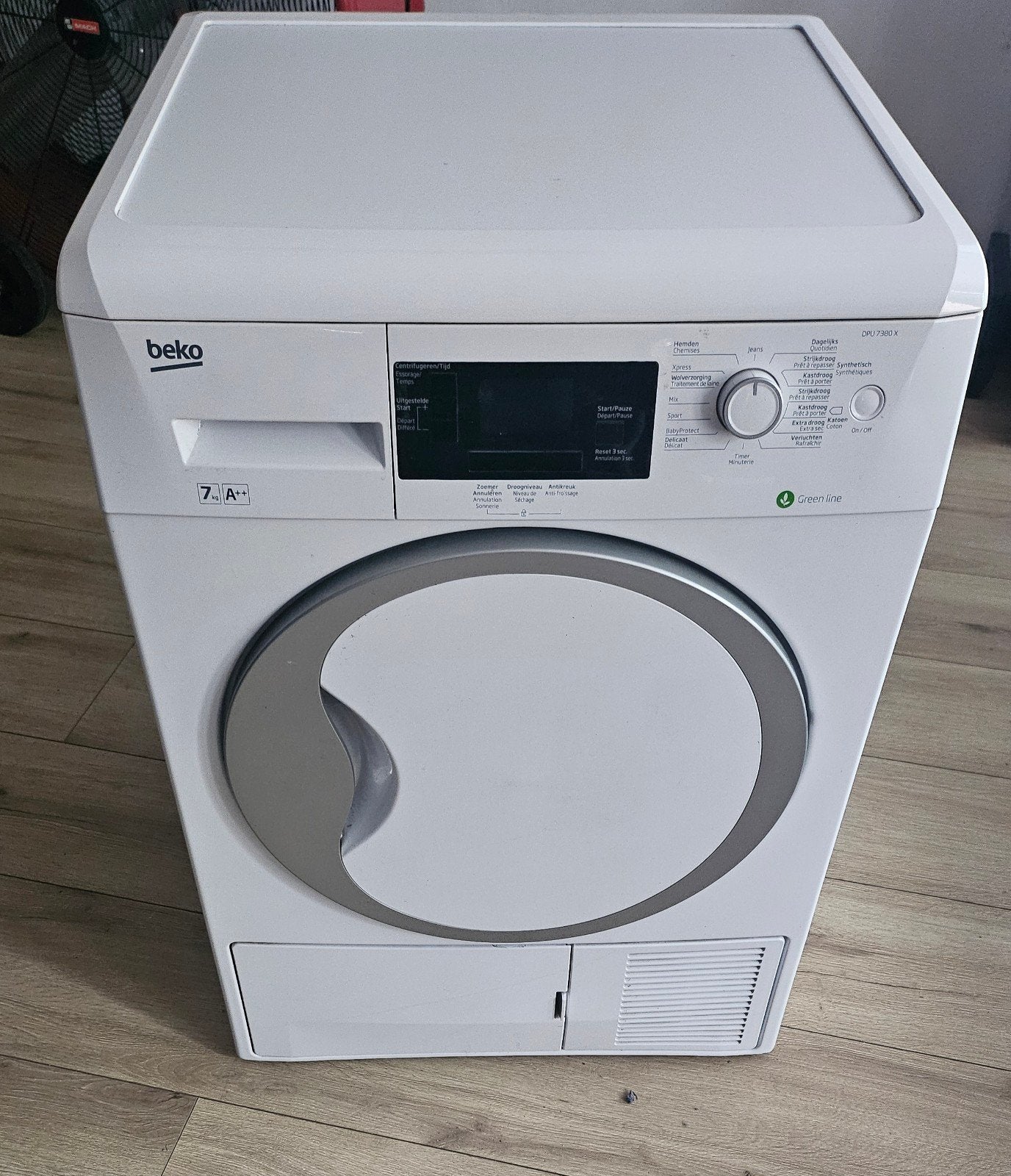 Beko condensdroger 7 kg - A ++ Classe, Ophalen, 6 tot 8 kg, Zo goed als nieuw, Voorlader