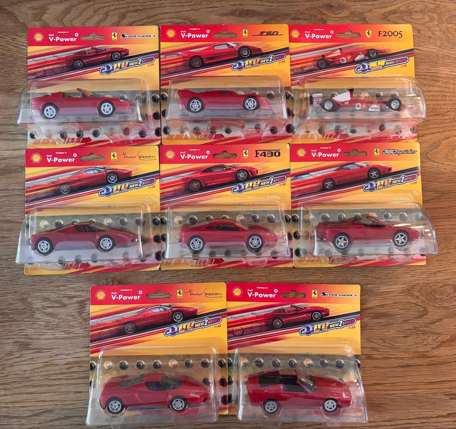 Shell V-Power Ferrari Collectie - 8 stuks KOOPJE, Ophalen of Verzenden, Nieuw, Overige typen
