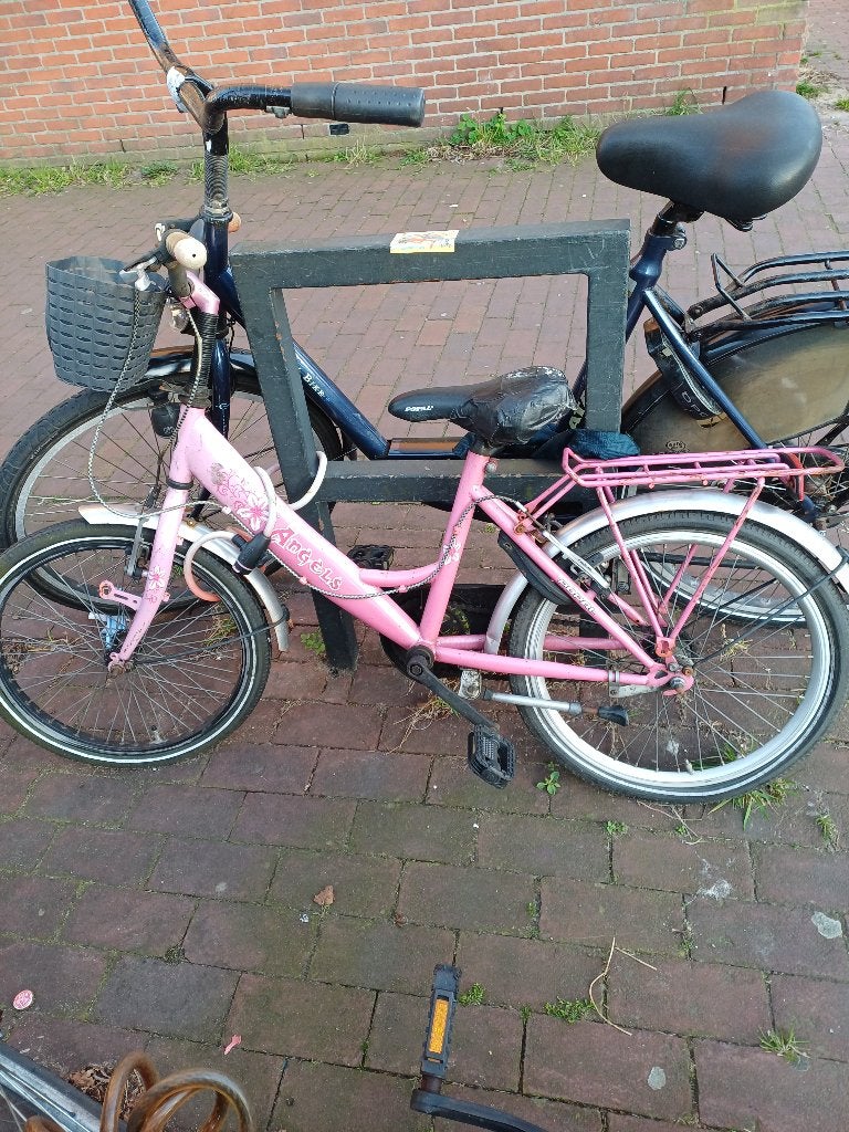 Meisjesfiets, Ophalen, Gebruikt, Handrem, Schijfrem