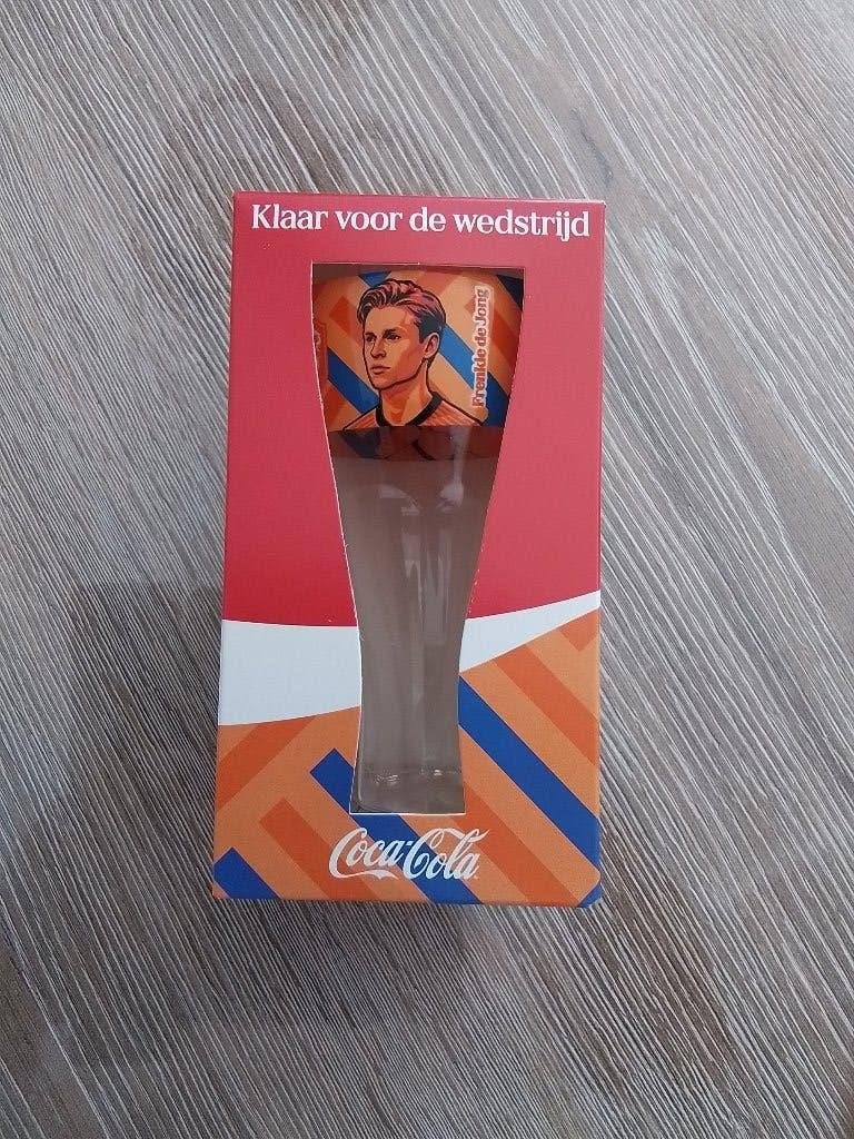 Coca-Cola WK glas Frenkie de Jong, Ophalen of Verzenden, Nieuw, Frisdrankglas