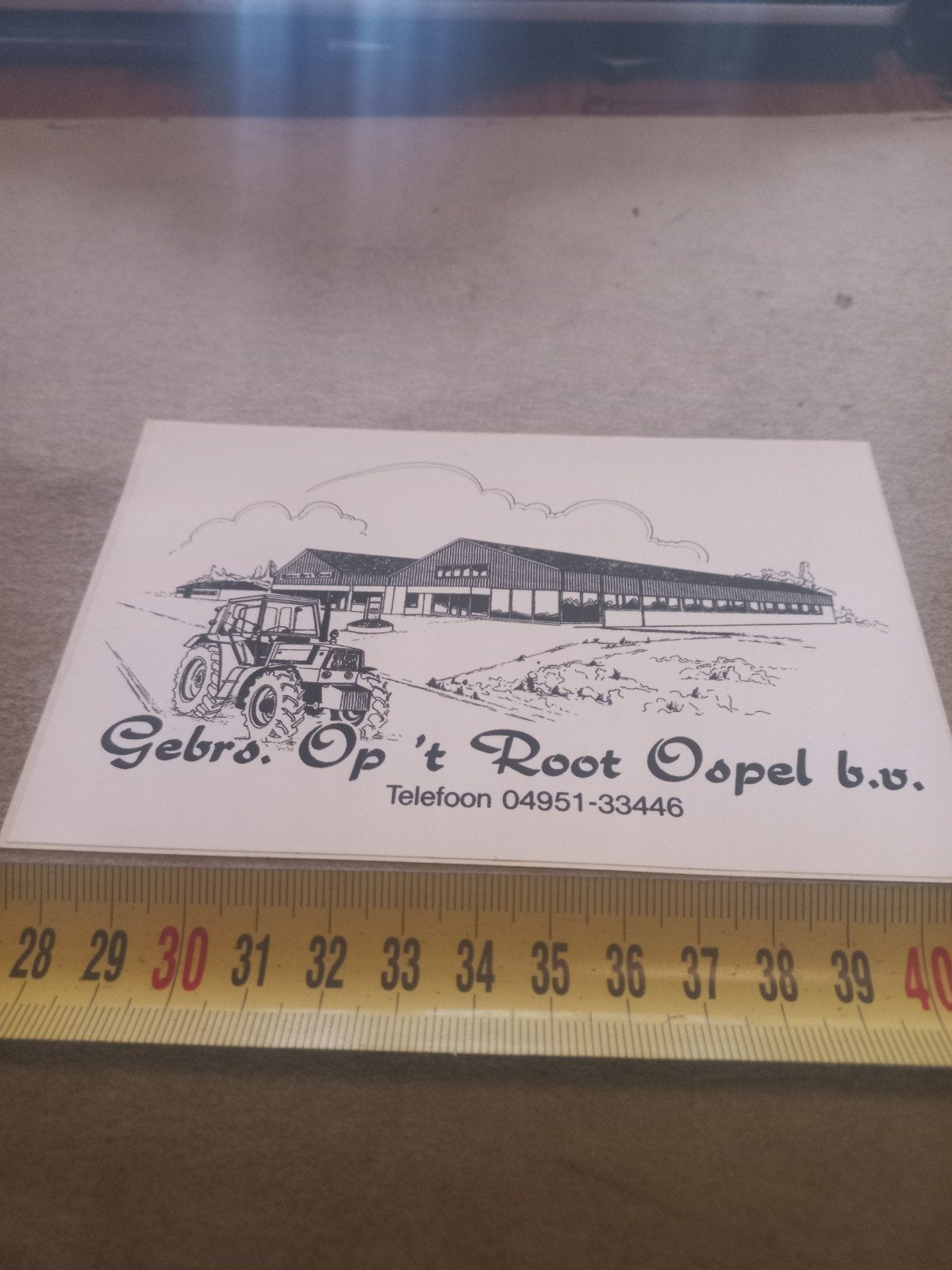 sticker Gebrs. Op 't Root Ospel b.v., Verzamelen, Ophalen of Verzenden