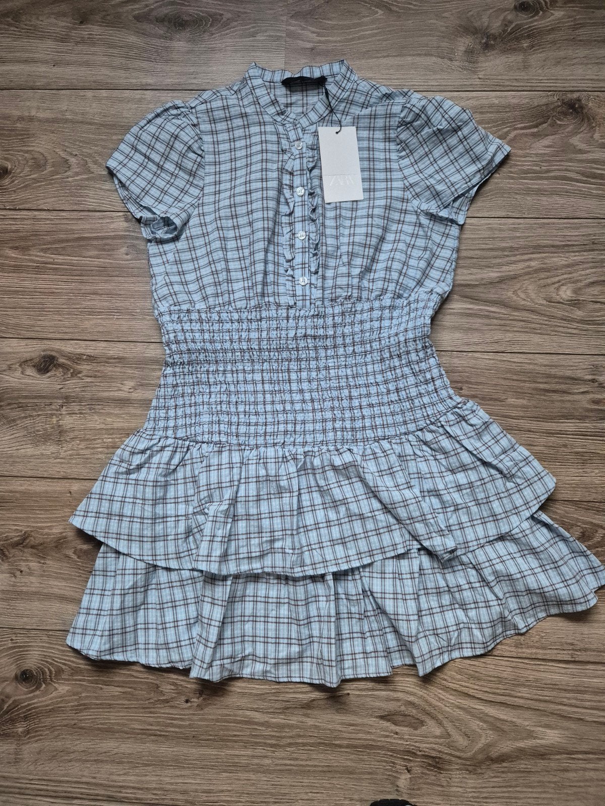 Zara jurk maat L nieuw, Blauw, Zara, Maat 42/44 (L), Nieuw