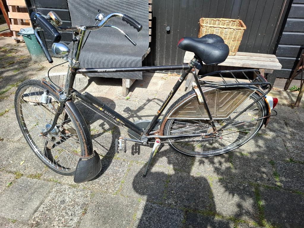 authentieke herenfiets, Ophalen, Gebruikt, Trommelrem, Gazelle