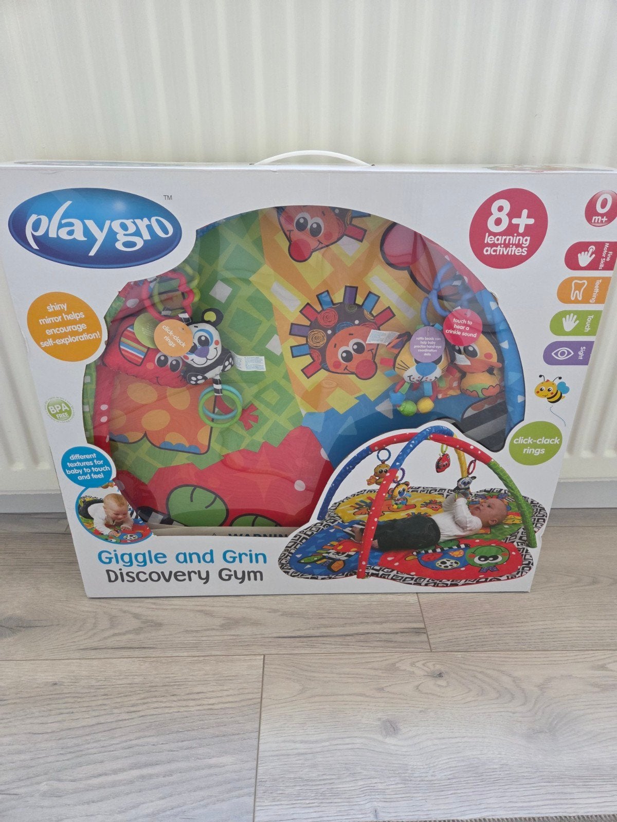 Playgro Giggle and Grin Discovery Gym Speelkleed, Ophalen, Nieuw, Speelkleed
