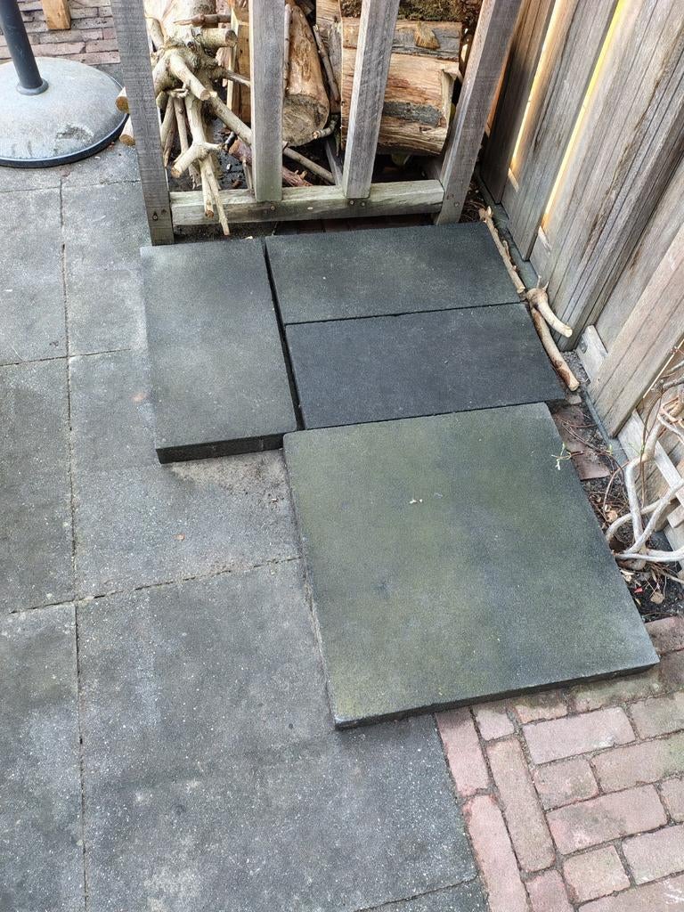 Gratis antraciet tegels 60x60 en 60x30, Tuin en Terras, Tegels en Klinkers, Ophalen, Beton, Terrastegels